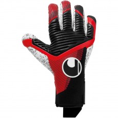 Uhlsport Guanti Powerline Supergrip+ Finger Surround Nero/Rosso/Bianco